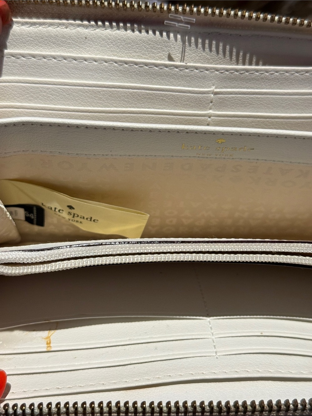 kate spade cream watercolor popsicle & ice cream zip wallet - Picture 3 of 10